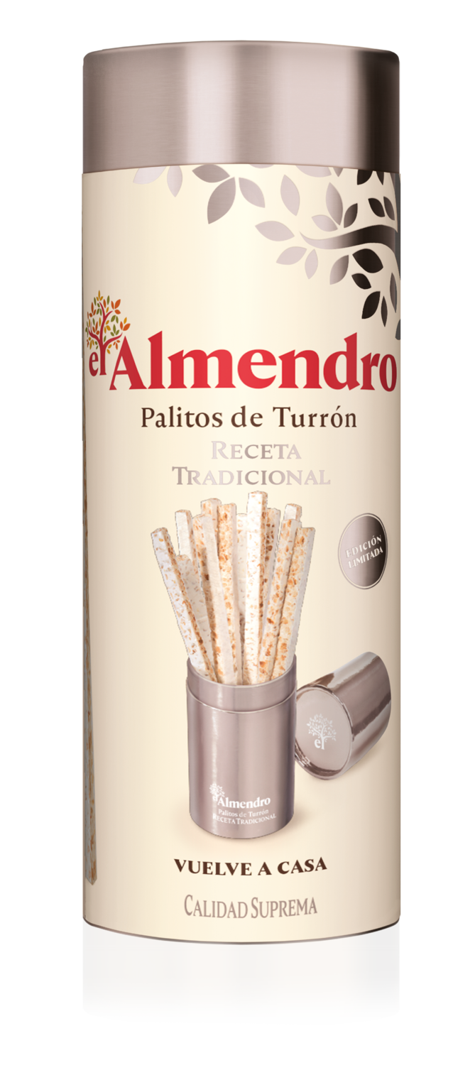 Palitos de turrón receta tradicional EL ALMENDRO 136 g.