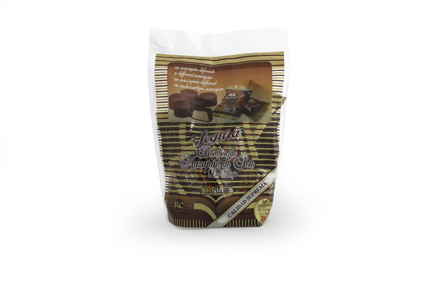 Mazapán de Soto cubierto de chocolate SEGURA