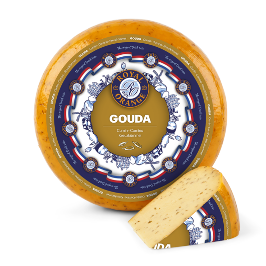 Queso gouda con cominos ROYAL ORANGE