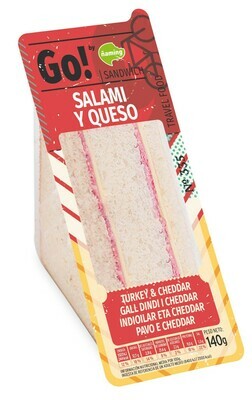 Sandwich de salami extra y queso GO! ÑAMING.