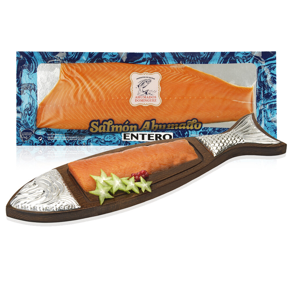 Salmón ahumado precortado de AHUMADOS DOMÍNGUEZ.