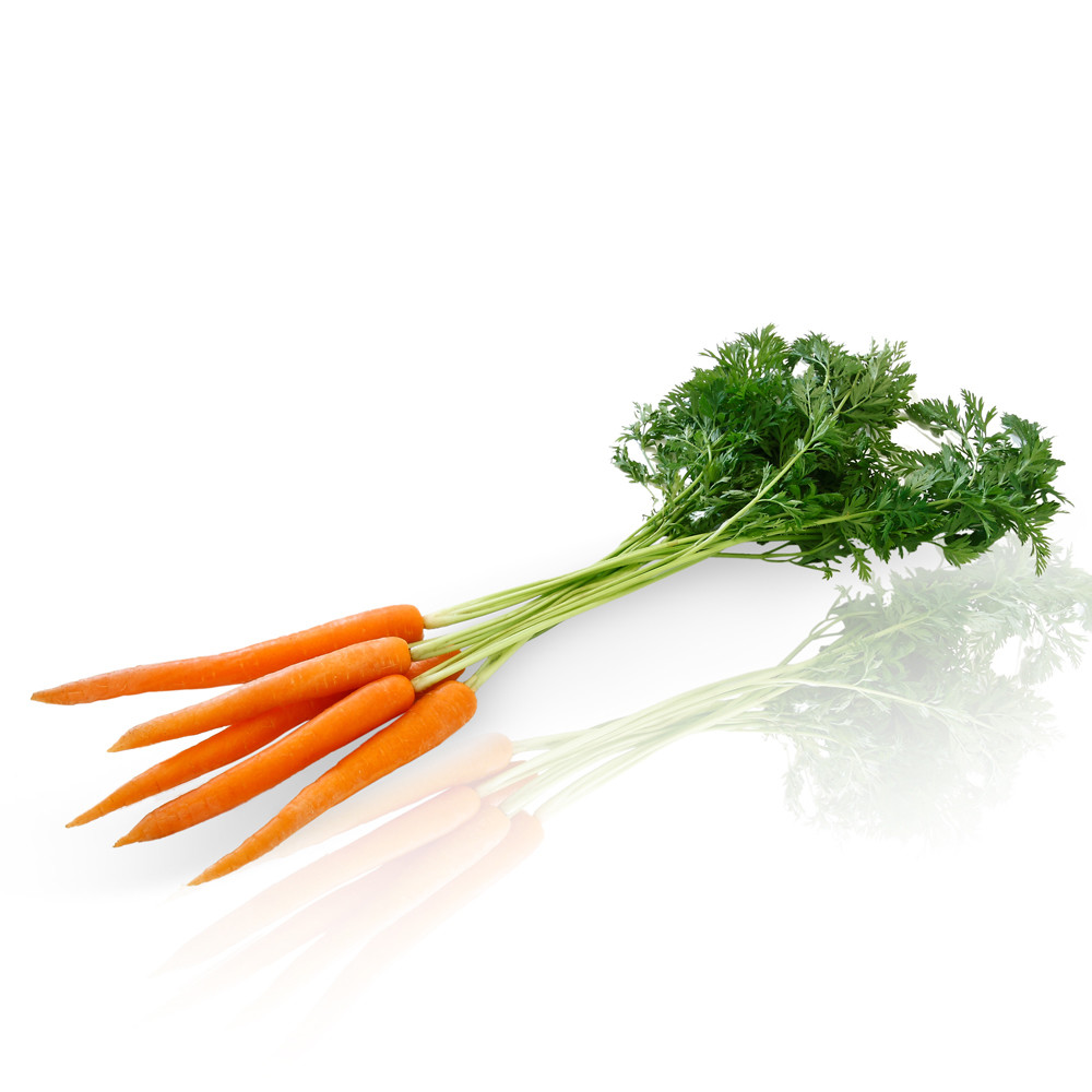 Zanahorias en manojo.