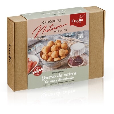 Croquetas de queso de cabra, cecina y membrillo CROCON 300 g.