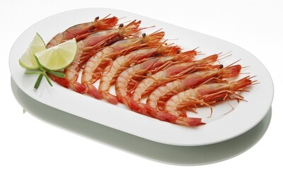 Gamba alistada roja (Caja de 1200 g. aprox)