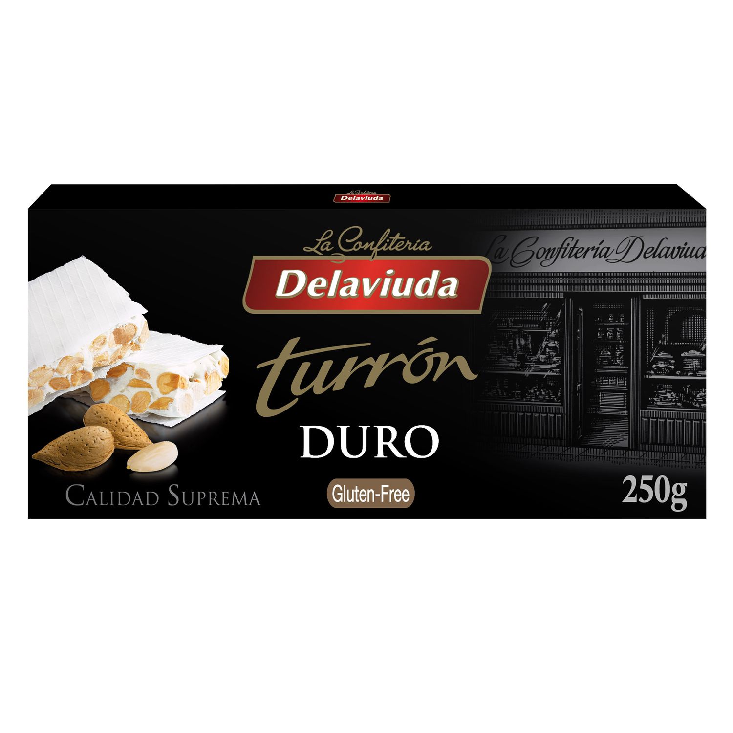 Turrón duro DELAVIUDA 250 g.
