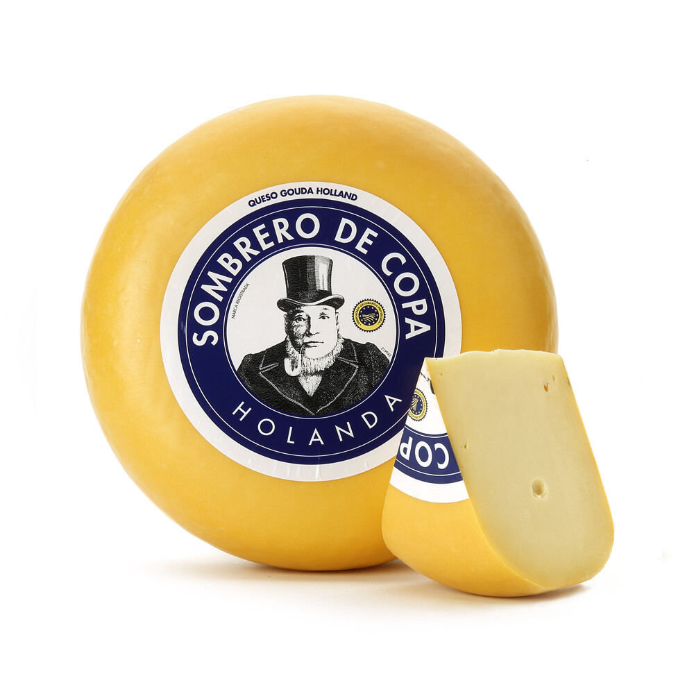 Queso Gouda holandés SOMBRERO DE COPA.