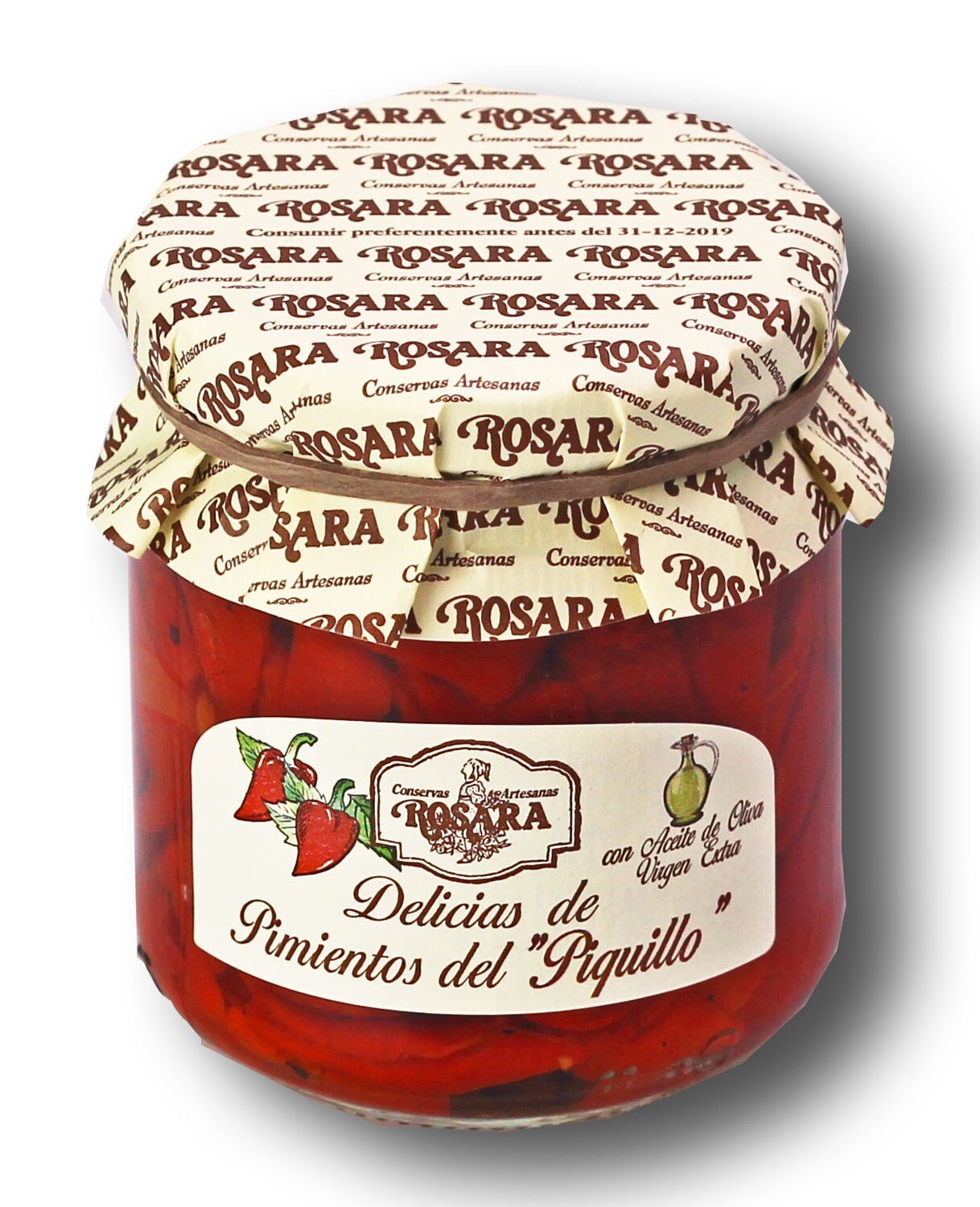 Delicias de pimientos del piquillo ROSARA 185 gr.