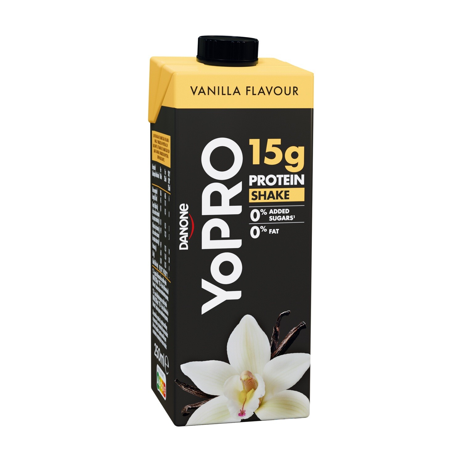 Yogur líquido con proteínas 15 g. YOPRO vainilla 250 ml.