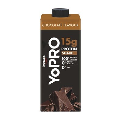 Yogur líquido con proteínas 15 g. YOPRO chocolate 250 ml.