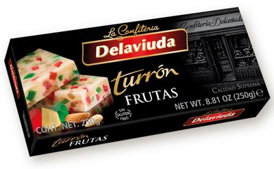 Turrón frutas DELAVIUDA 250 g.
