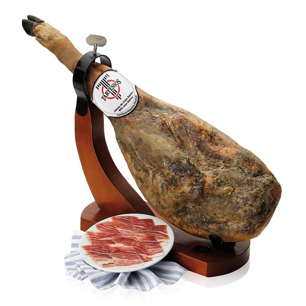 Jamón ibérico de cebo TARTESSOS de Cumbres Mayores, Huelva (por piezas enteras, precio por kilo)