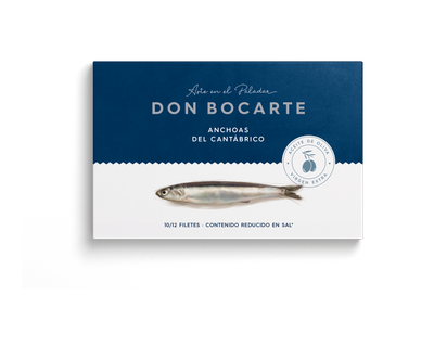 Anchoas del Cantábrico DON BOCARTE 100 g.