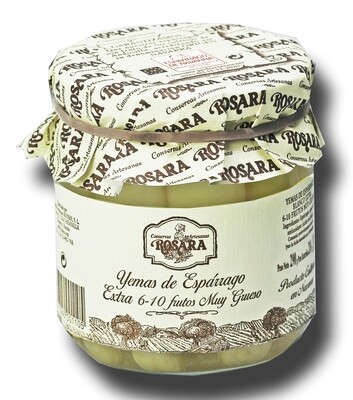 Yemas de espárrago extra 6/10 frutos muy grueso ROSARA 345 g.