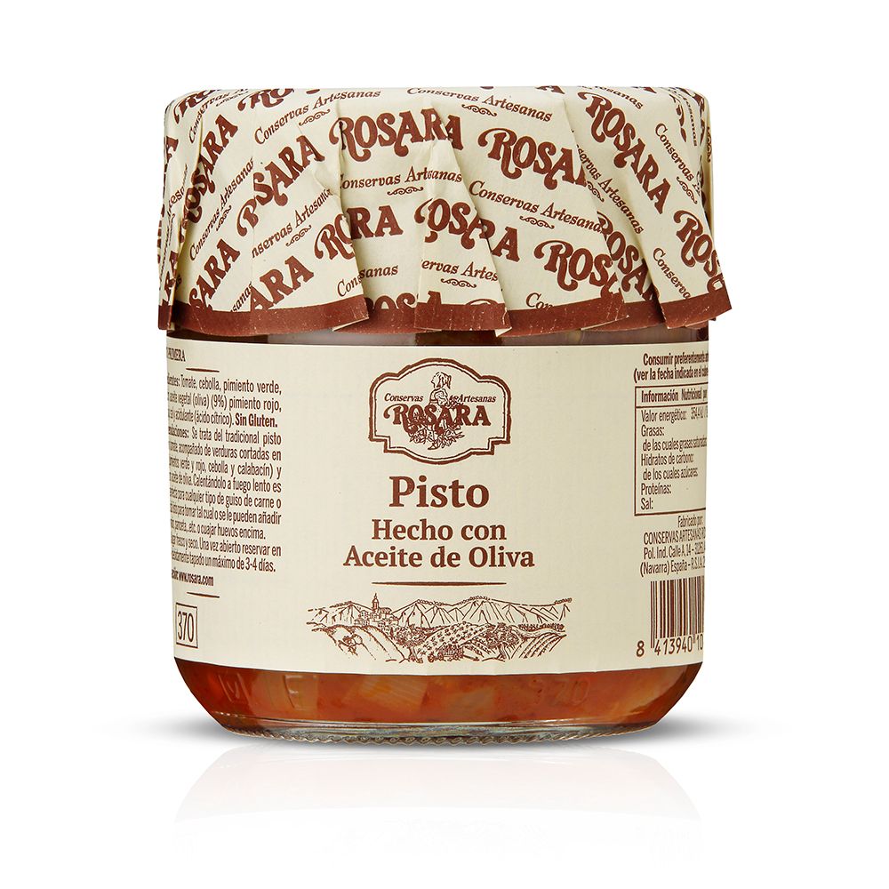 Pisto con aceite de oliva ROSARA 370 g.