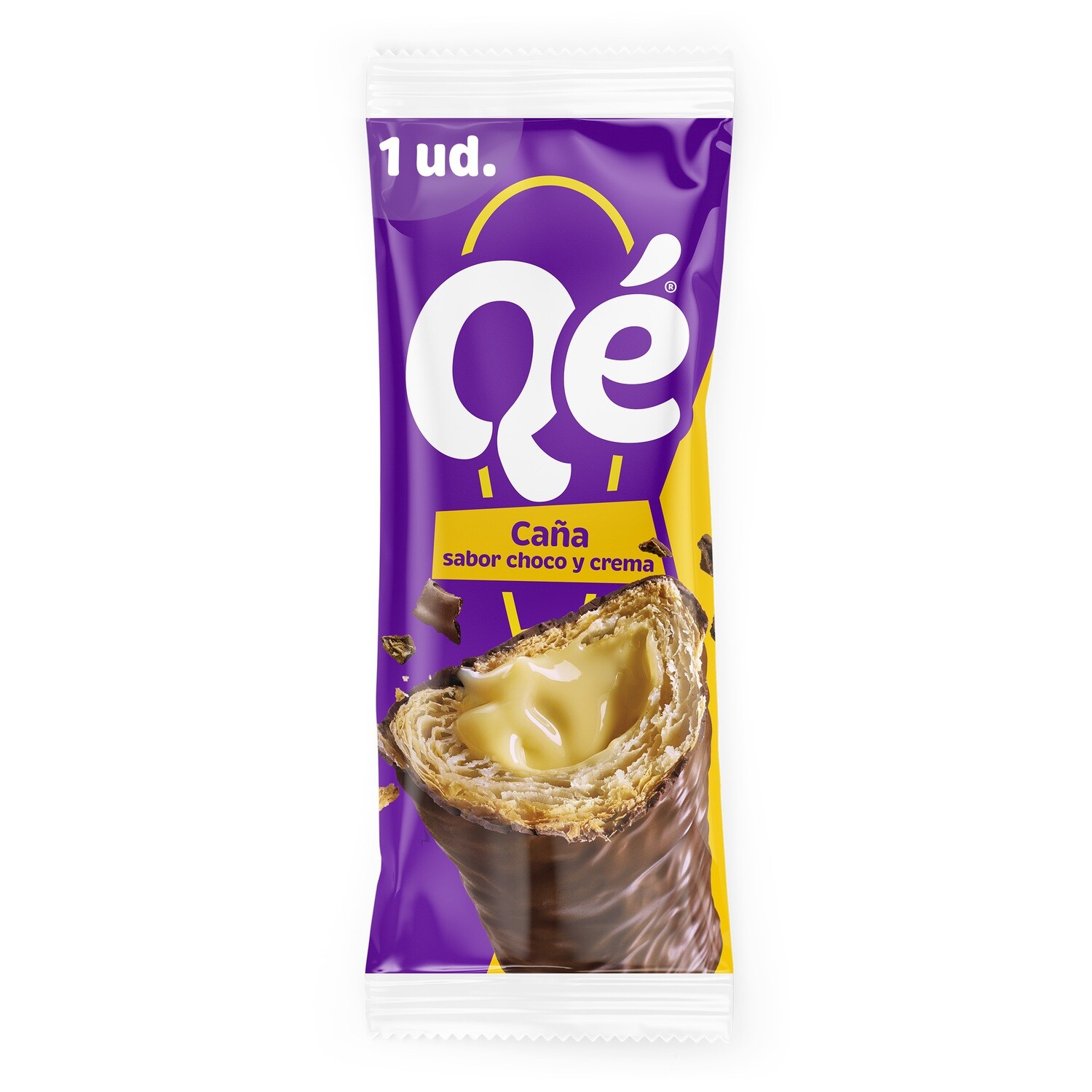 Caña sabor choco y crema QE! 107 g.