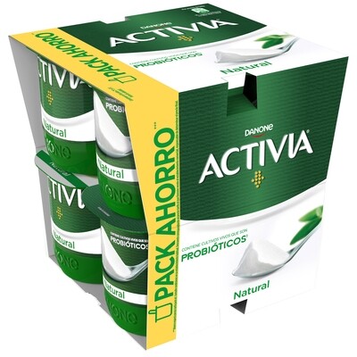 Yogur natural de ACTIVIA  de DANONE pack 8x120 g.