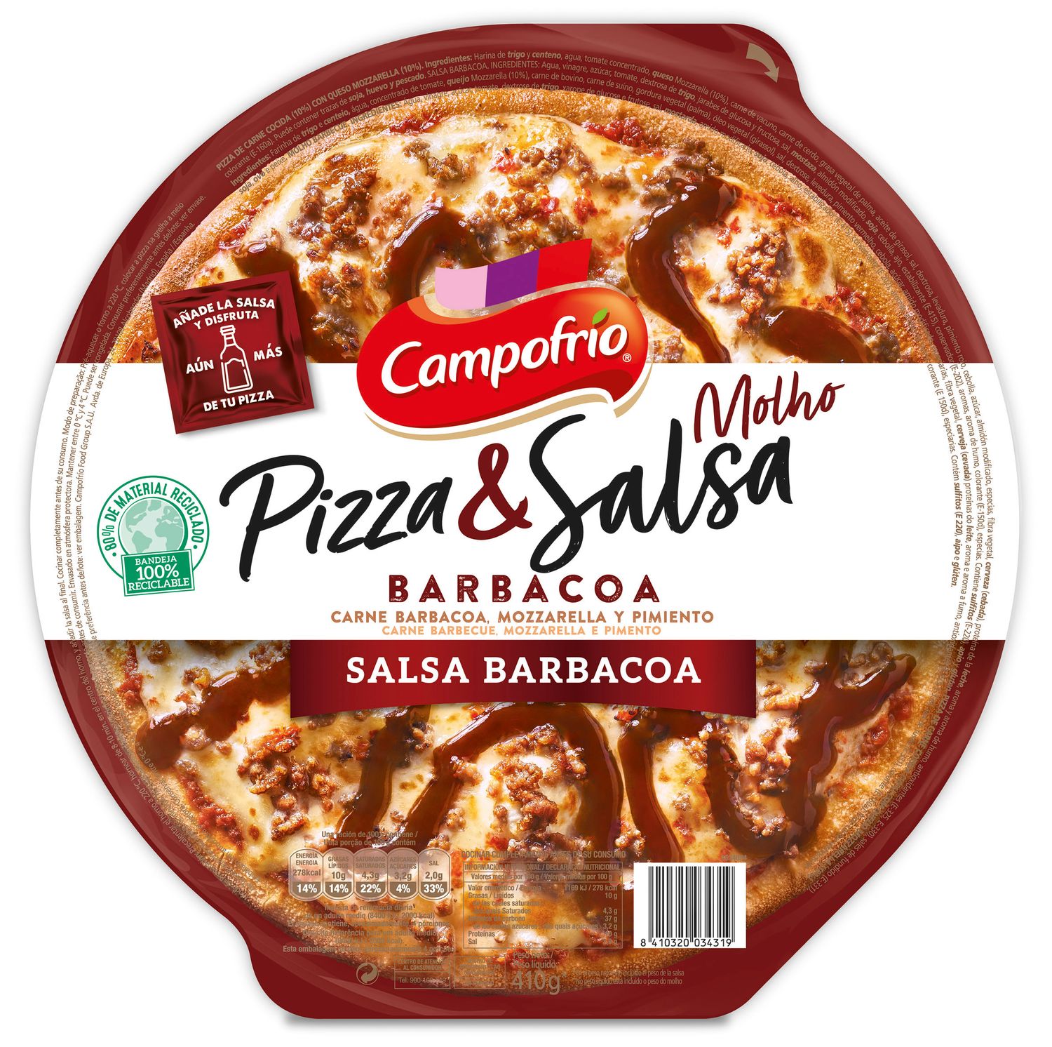 Pizza &amp; Salsa barbacoa CAMPOFRÍO