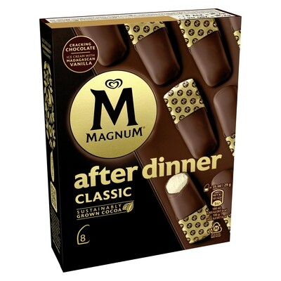 Helado after dinner classic MAGNUM 8 x 280 ml.