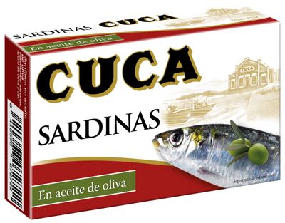 Sardinas en aceite de oliva CUCA 120 g.