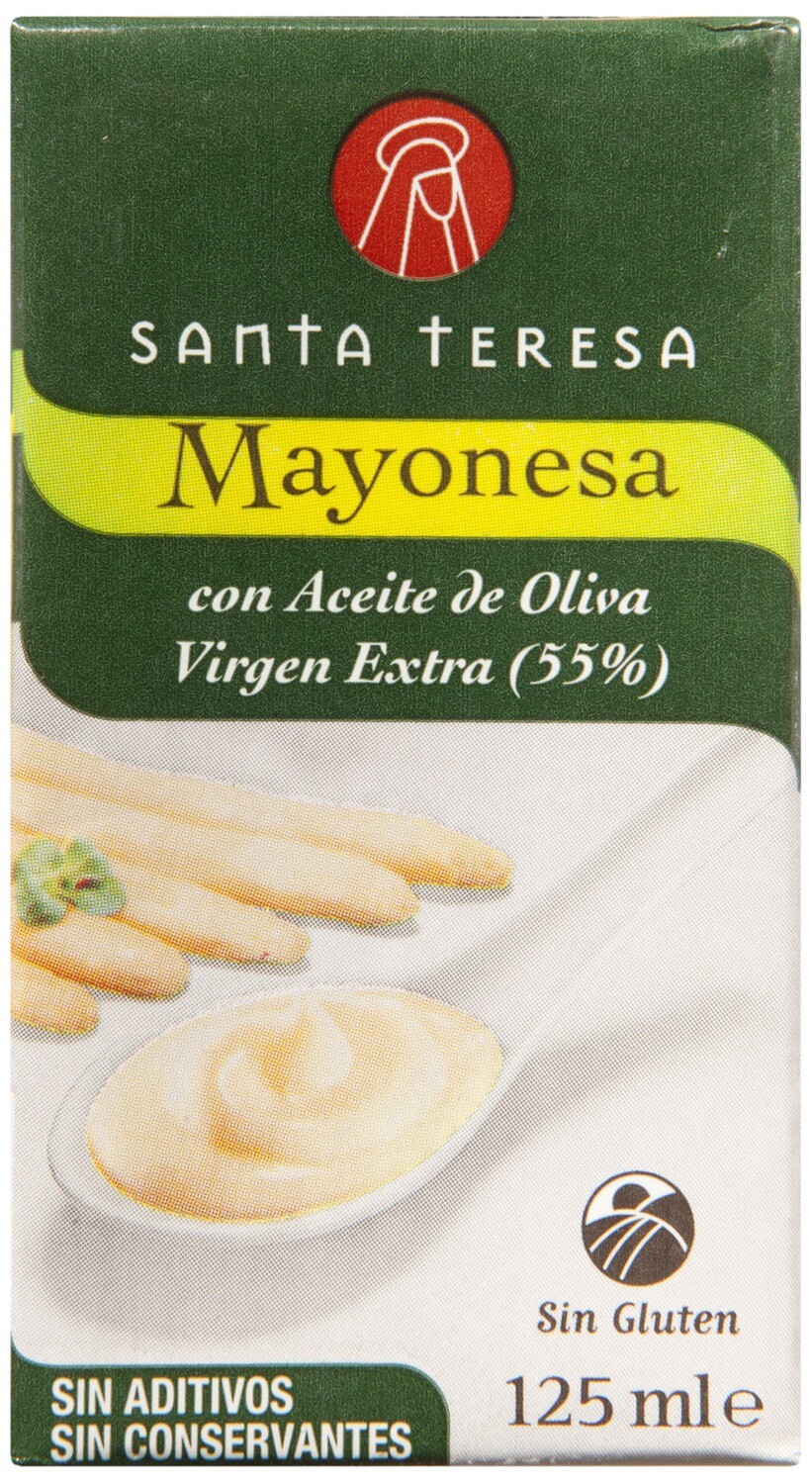 Mayonesa con aceite de oliva virgen extra SANTA TERESA.