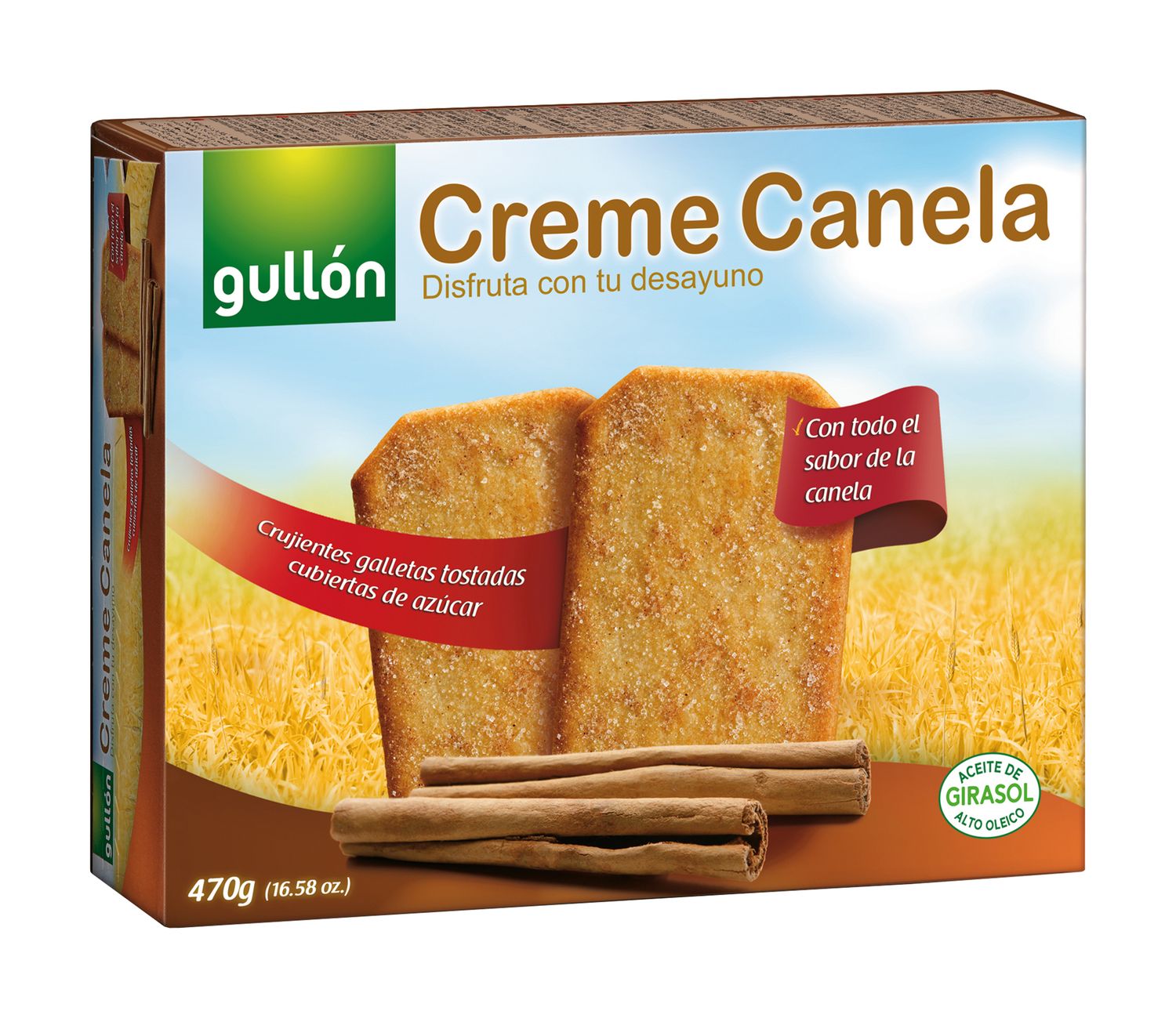 Galletas creme canela GULLÓN 470 g.