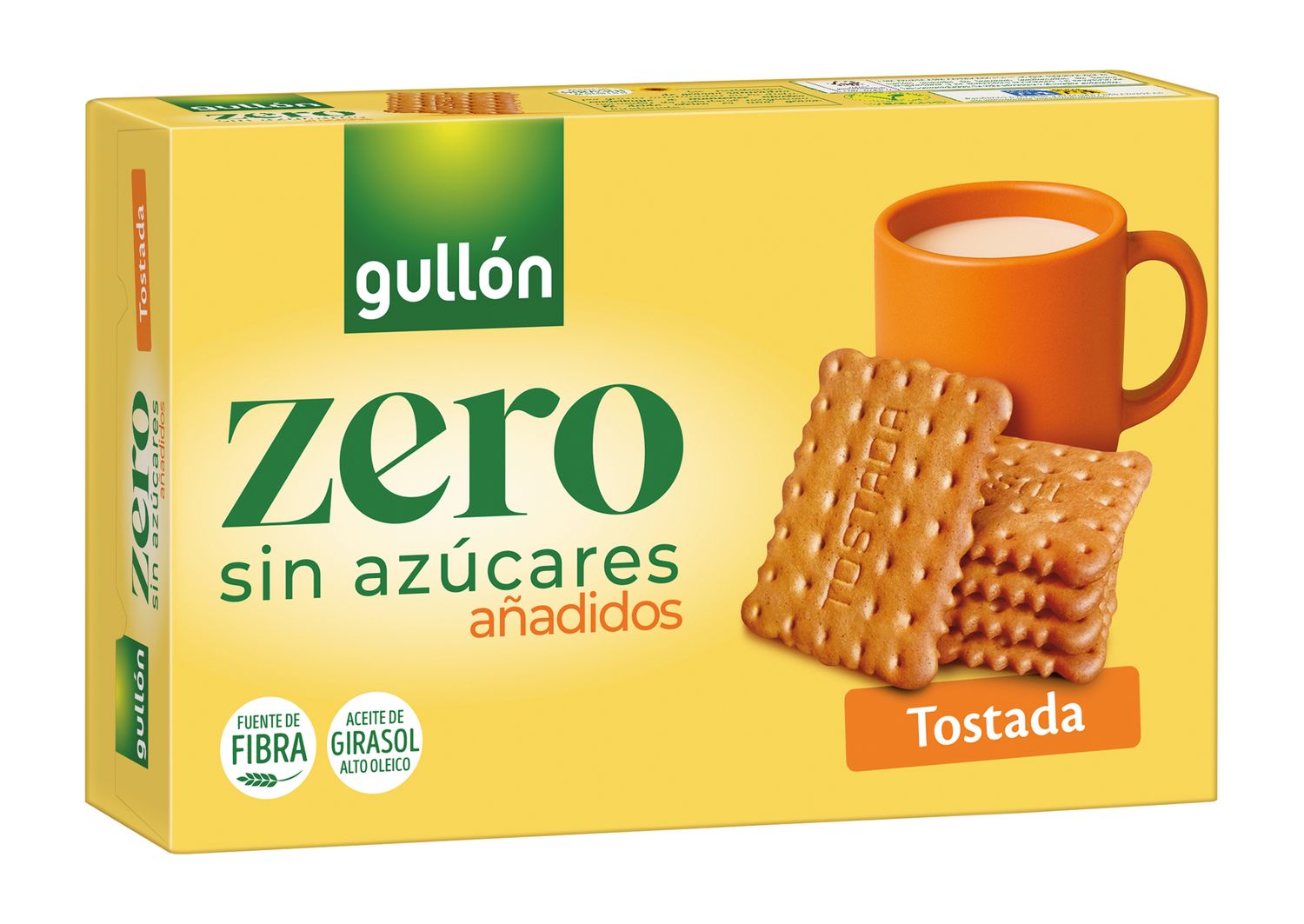 Galletas tostado zero sin azúcares añadidos GULLÓN 350 g.