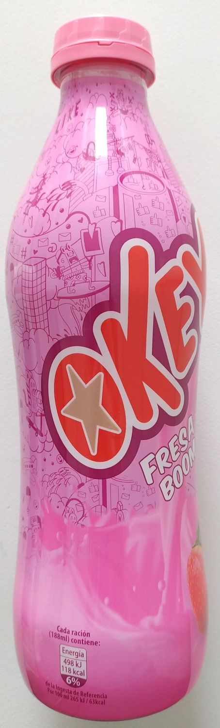 Batido fresa OKEY 750 ml.