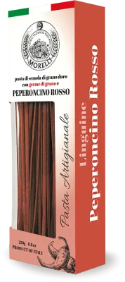 Linguine con germen de trigo y guindilla MORELLI 250 g.