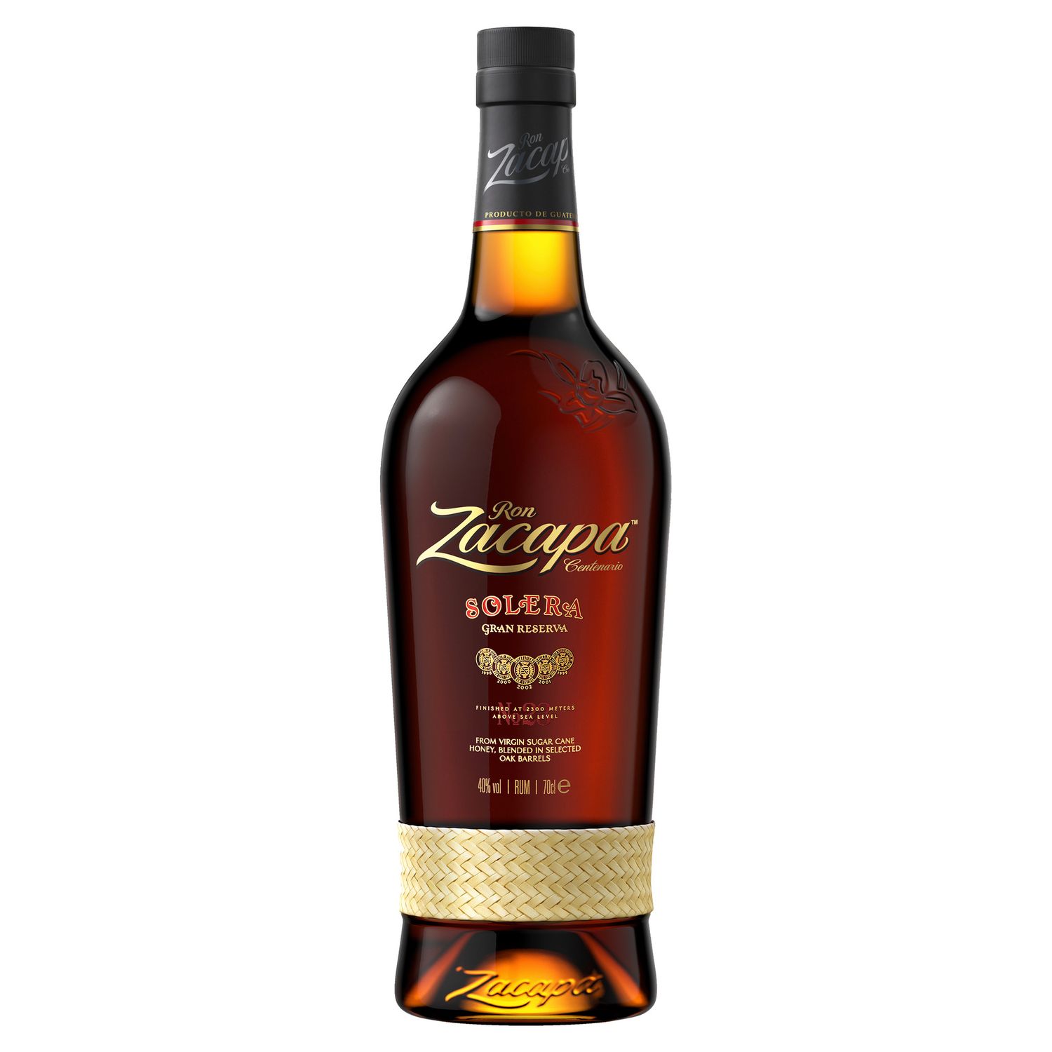 Ron oscuro ZACAPA solera gran reserva 70 cl.