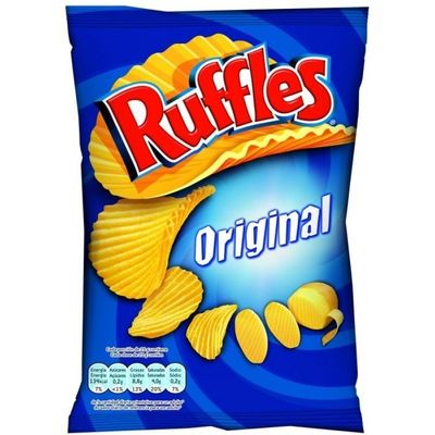 Patatas fritas RUFFLES original 125 g.