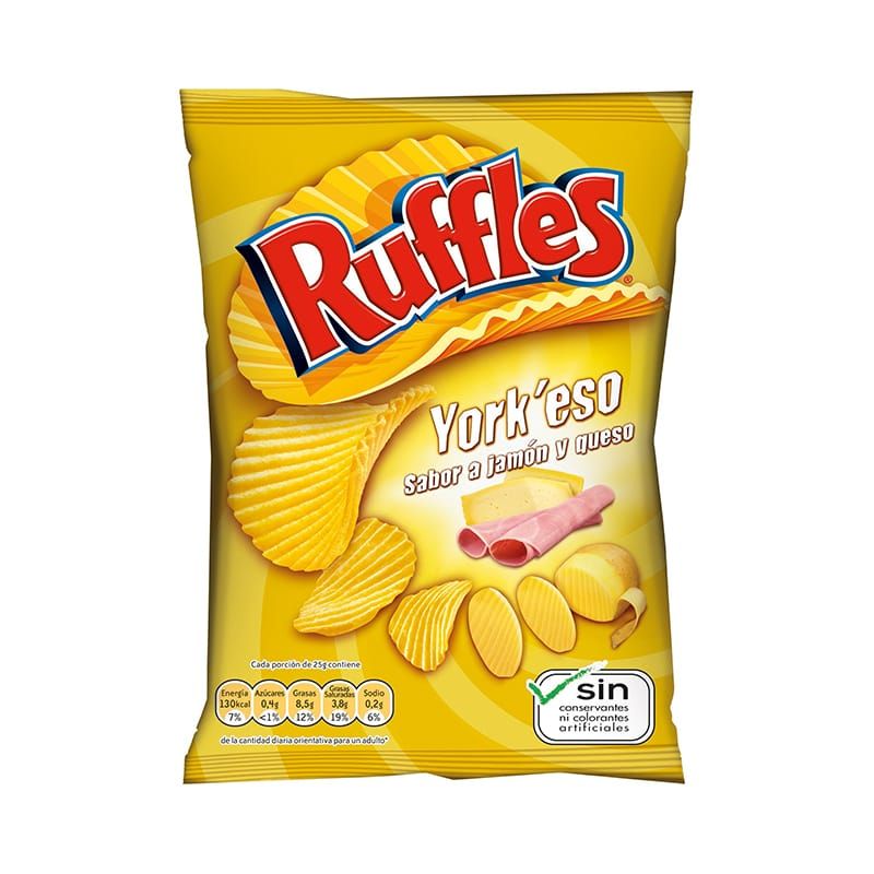 Patatas fritas RUFFLES york'eso 115 g.