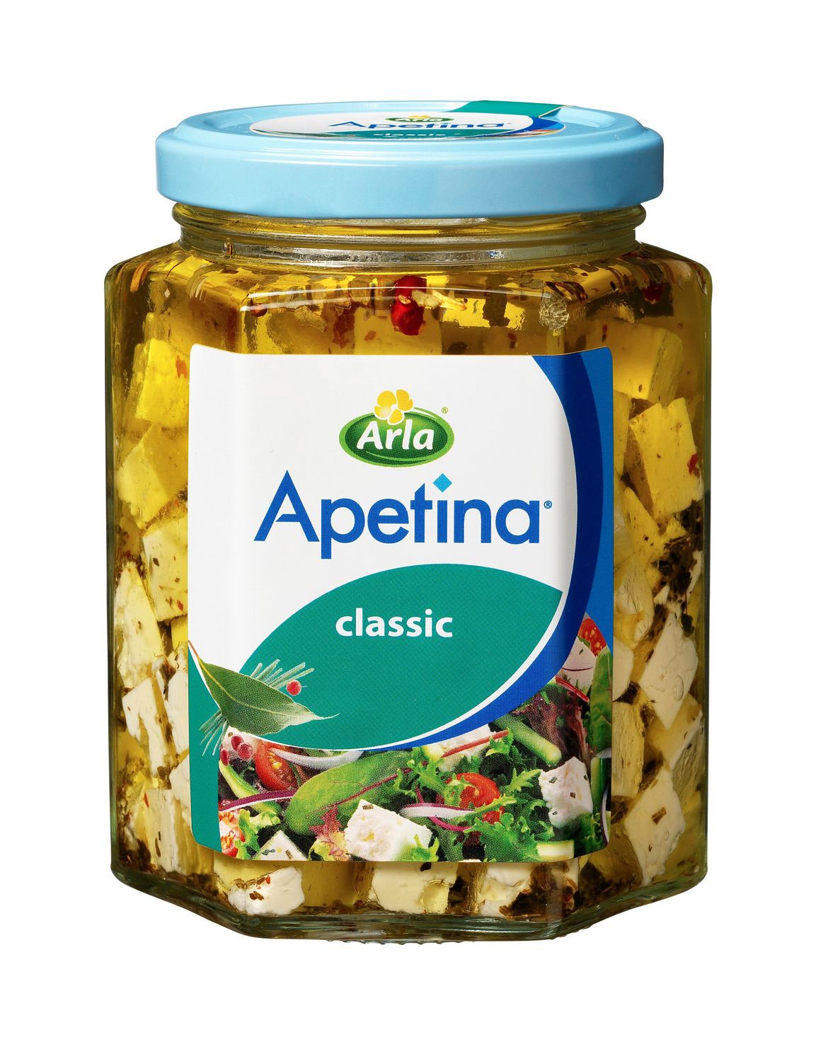 Queso en aceite con hierbas y especias ARLA APETINA 265 g.