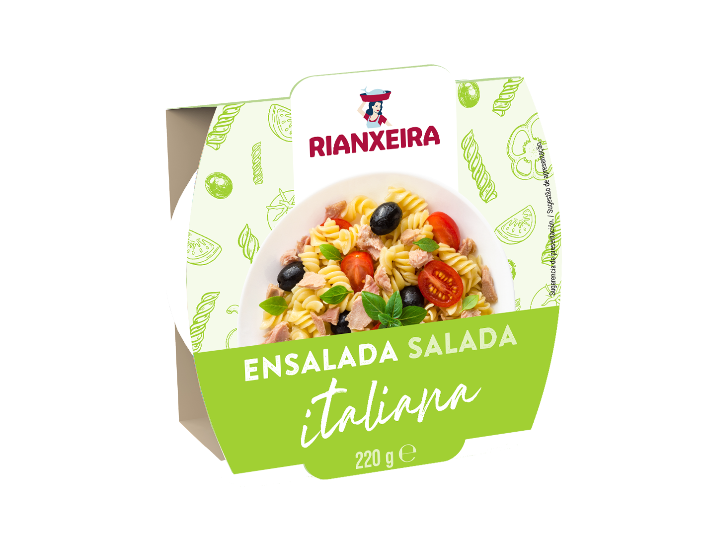 Ensalada salada italiana RIANXEIRA 220 g.