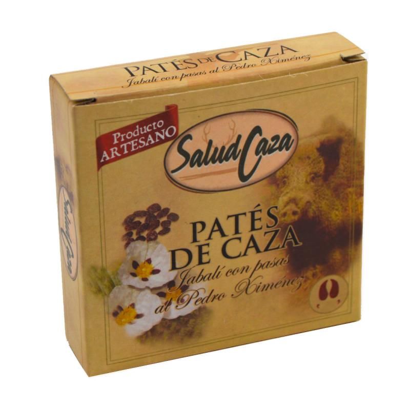 Paté de jabalí con pasas al Pedro Ximénez SALUD CAZA 70 g.