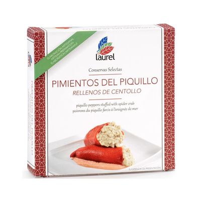 Pimientos del piquillo rellenos de centollo CONSERVAS SELECTAS LAUREL 270 g.