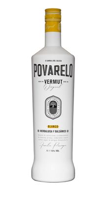 Vermut gallego premium blanco POVARELO 1 lt.