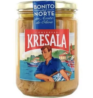 Bonito del Norte en aceite de oliva CONSERVAS KRESALA 400 g.