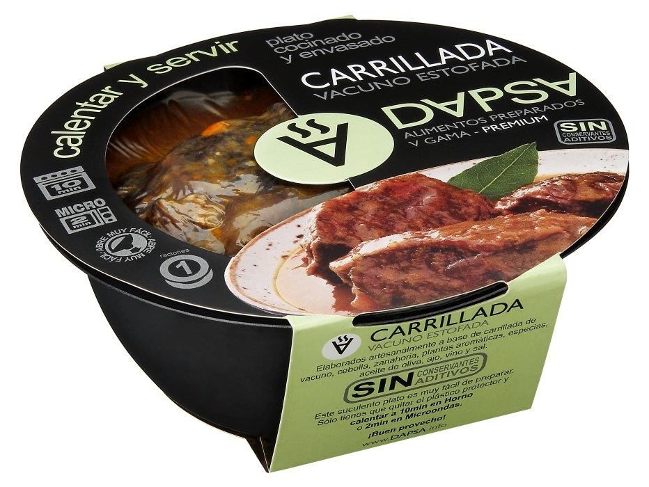 Carrillada de vacuno estofada DAPSA 330 g.