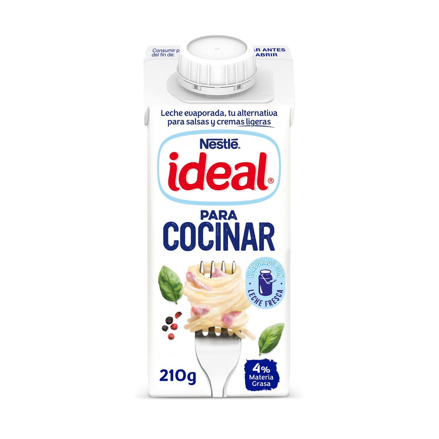Leche evaporada IDEAL para cocinar NESTLÉ 210 g.