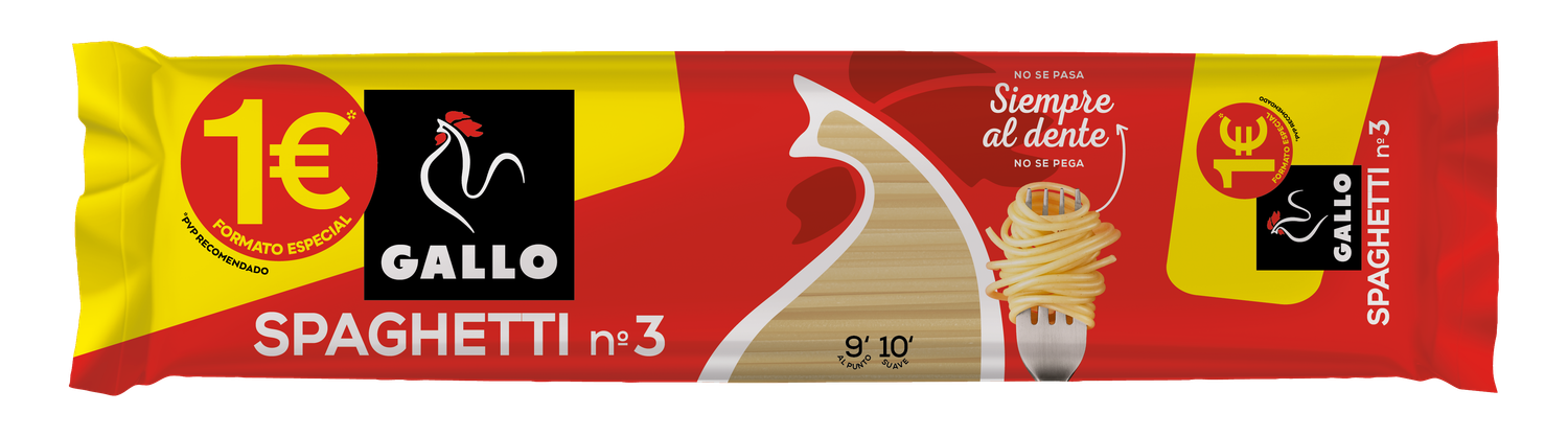 Spaghetti Nº 3 GALLO 400 g.