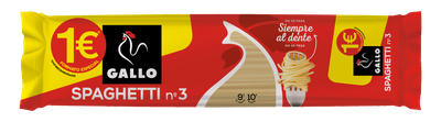 Spaghetti Nº 3 GALLO 400 g.