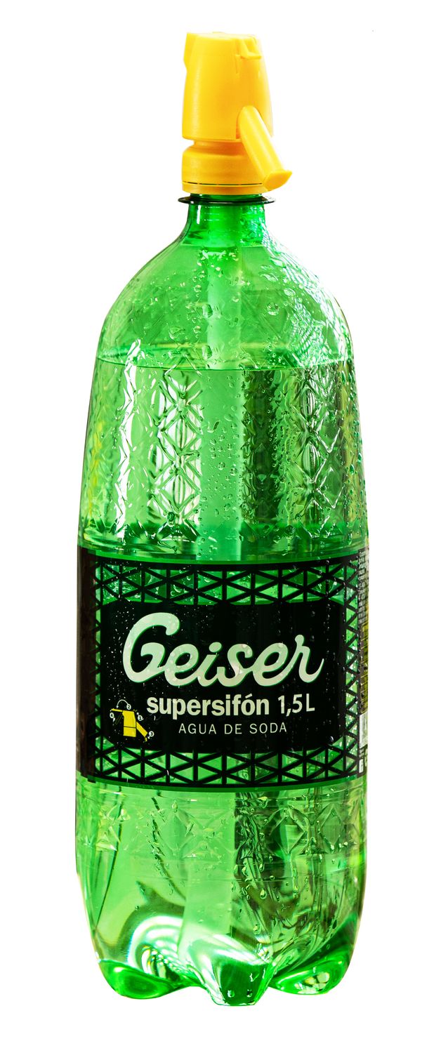 Agua de soda supersifón GEISER 1.5 Lt.