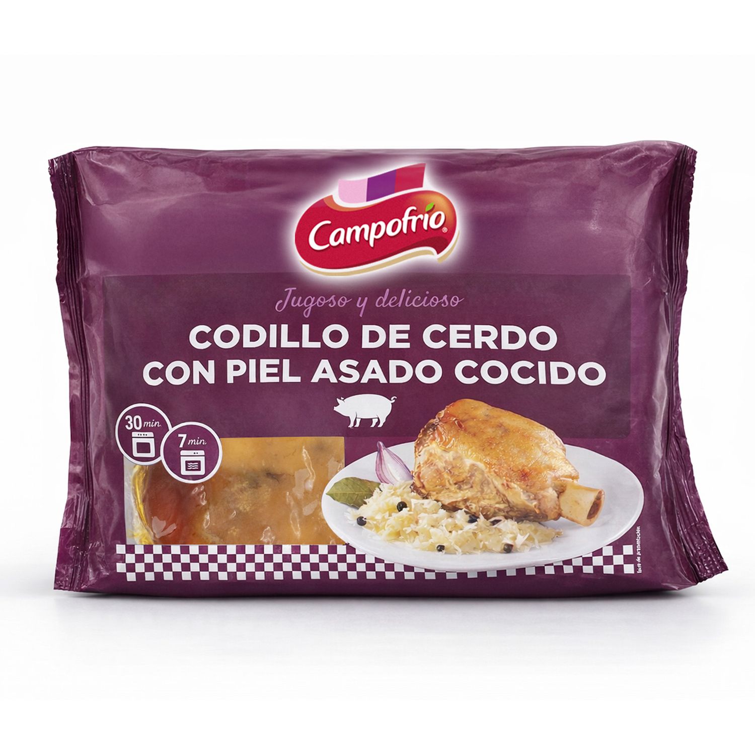Codillo de cerdo con piel asado cocido CAMPOFRÍO 600 g.