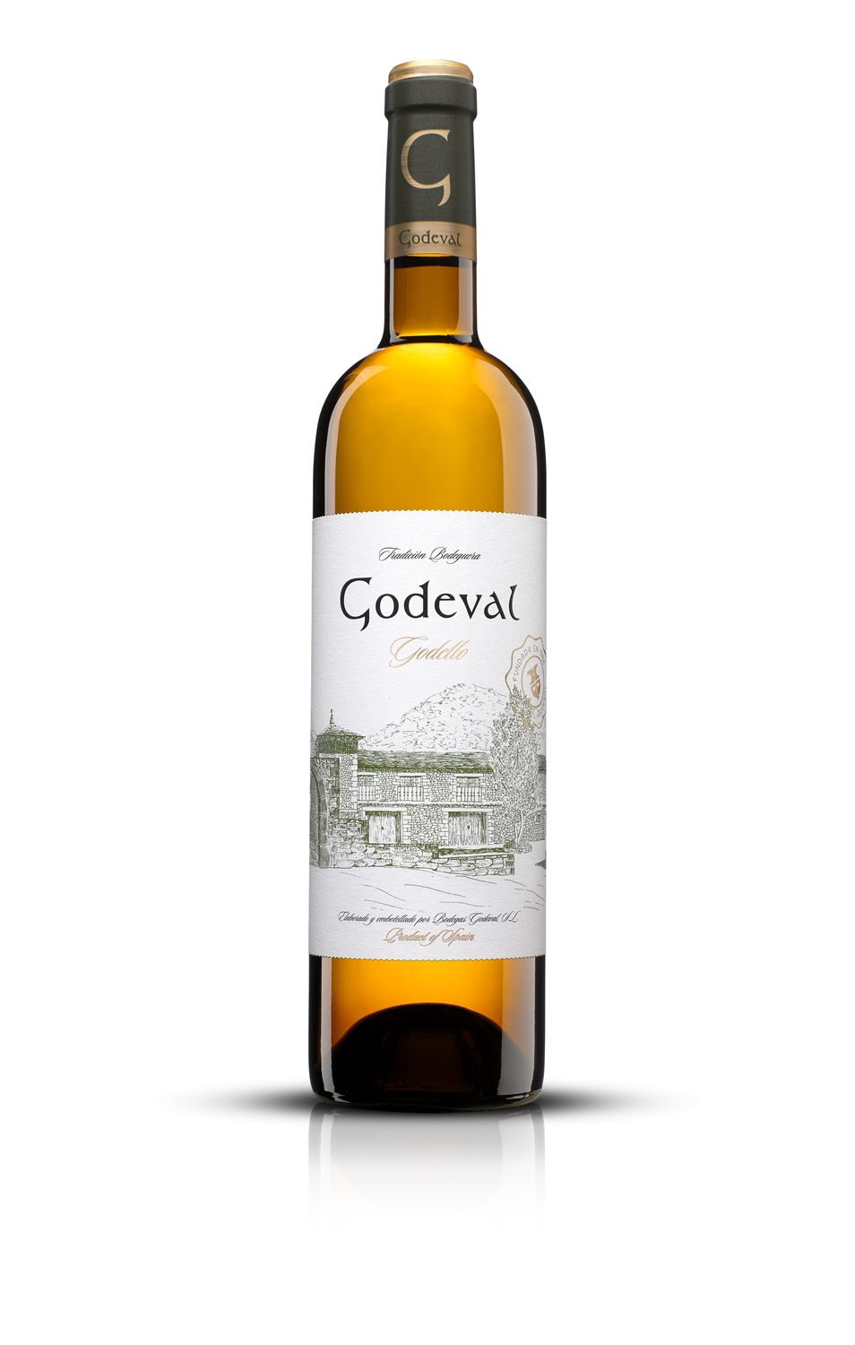 Vino blanco godello D.O.Valdeorras GODEVAL 75 cl.