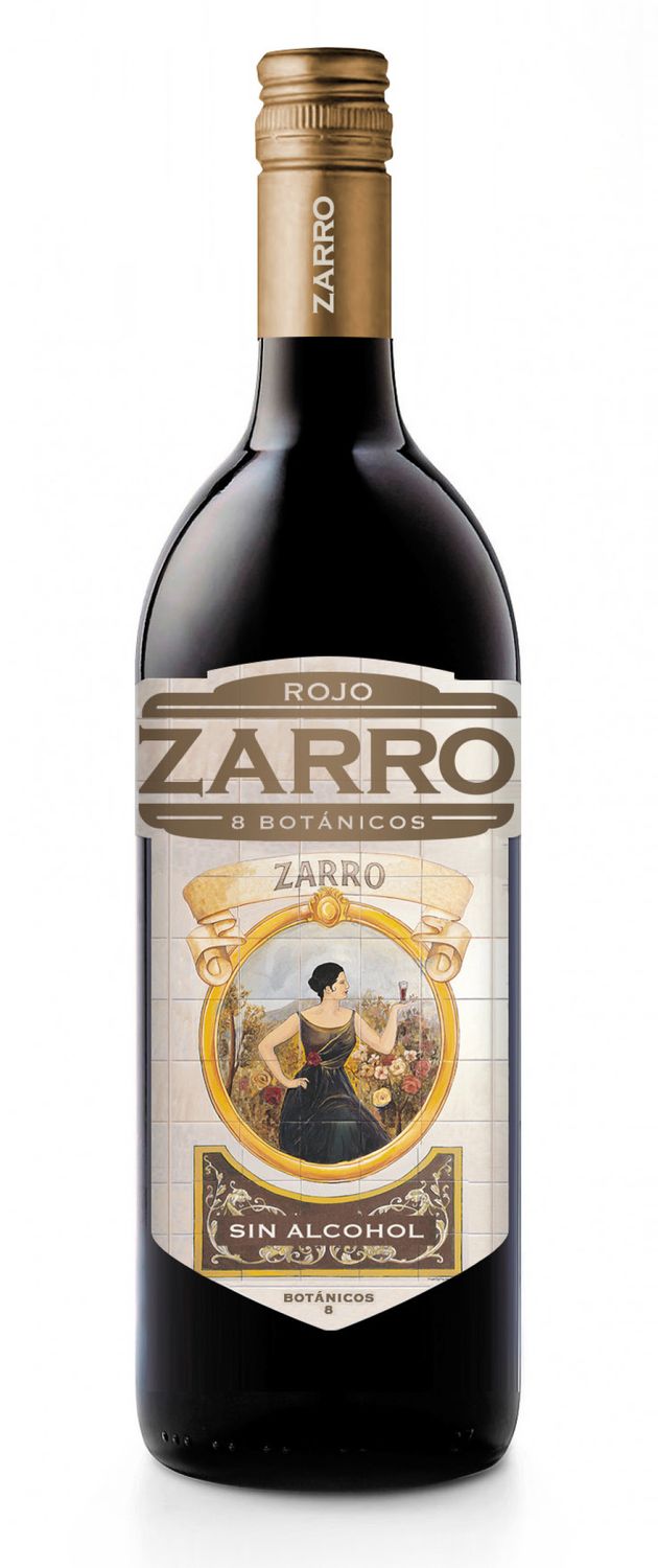Vermut rojo sin alcohol ZARRO 1 lt.