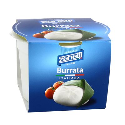 Burrata italiana ZANETTI 200 g.