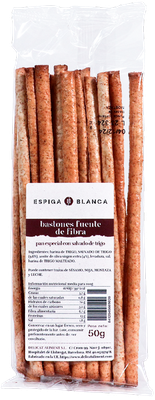 Bastones fuente de fibra ESPIGA BLANCA 50 g.