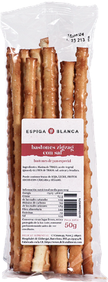 Bastones zigzag con sal ESPIGA BLANCA 50 g.
