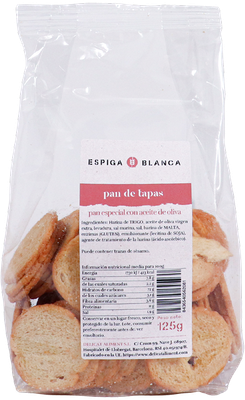 Pan de tapas ESPIGA BLANCA 125 g.