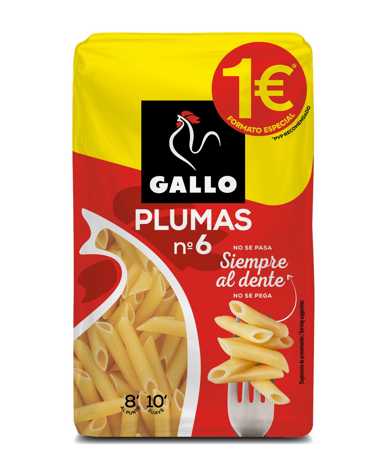 Plumas nº6 GALLO 400 g.